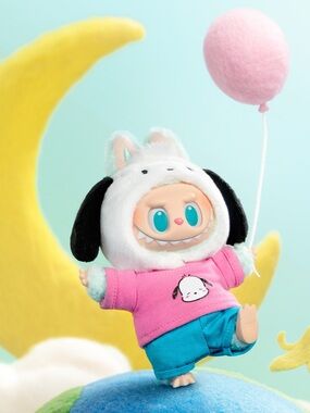 Labubu x Hello Kitty POCHACCO Vinyl Plush Pendant AUTHENTIC Pop Mart SEALED NIB!